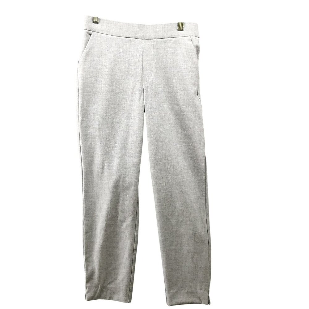 Zara Ankle Dress Pants Womens XS Gray Lightweight‎ Pull On Slim Straight